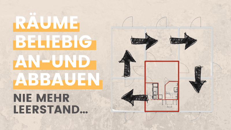 Dieses nachhaltige Niedrigenergiehaus wächst vom tiny Haus zum Einfamilienhaus oder mehr. Oder man baut es wieder ab und nutzt es woanders einfach weiter. I wohnpioniere