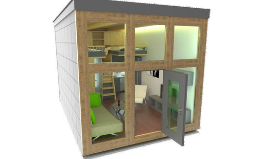 Starter Haus mit 29qm - Tiny Haus Größe: schlüsselfertig nachhaltig erweiterbar I wohnpioniere